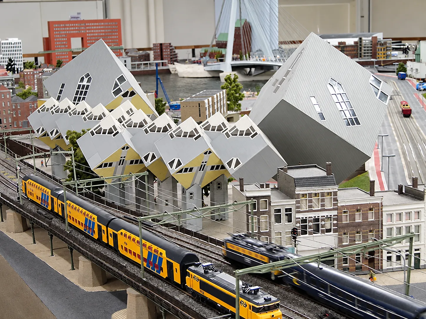 De haven van Rotterdam in miniatuur