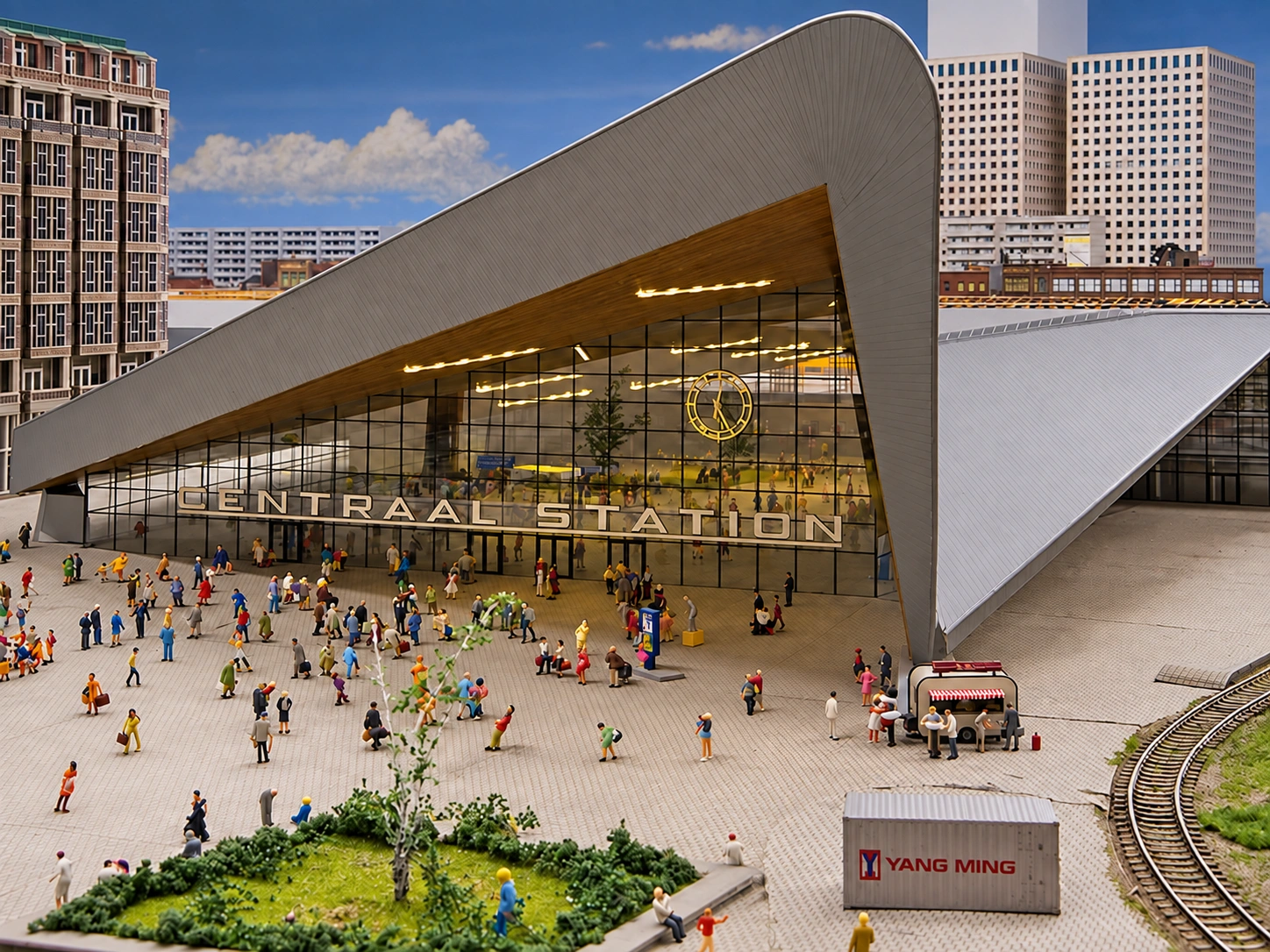 Rotterdam Centraal in de miniatuurwereld van Miniworld