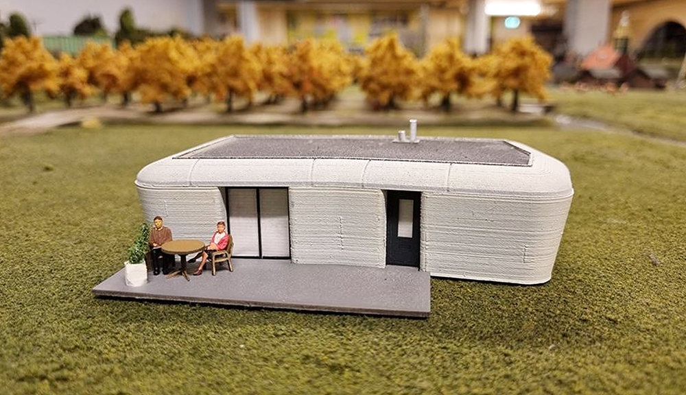 3D geprint huis Miniworld